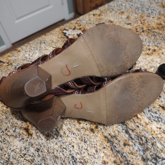 Pikolinos Brown Strappy Heeled Sandals Size 41 Naturally US 10 - Picture 12 of 13